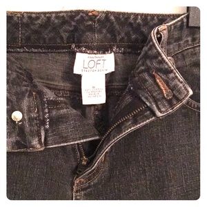 LOFT black/grey jeans sz 8 like new